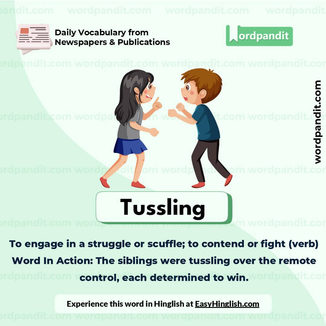 Tussling Vocabulary Picture