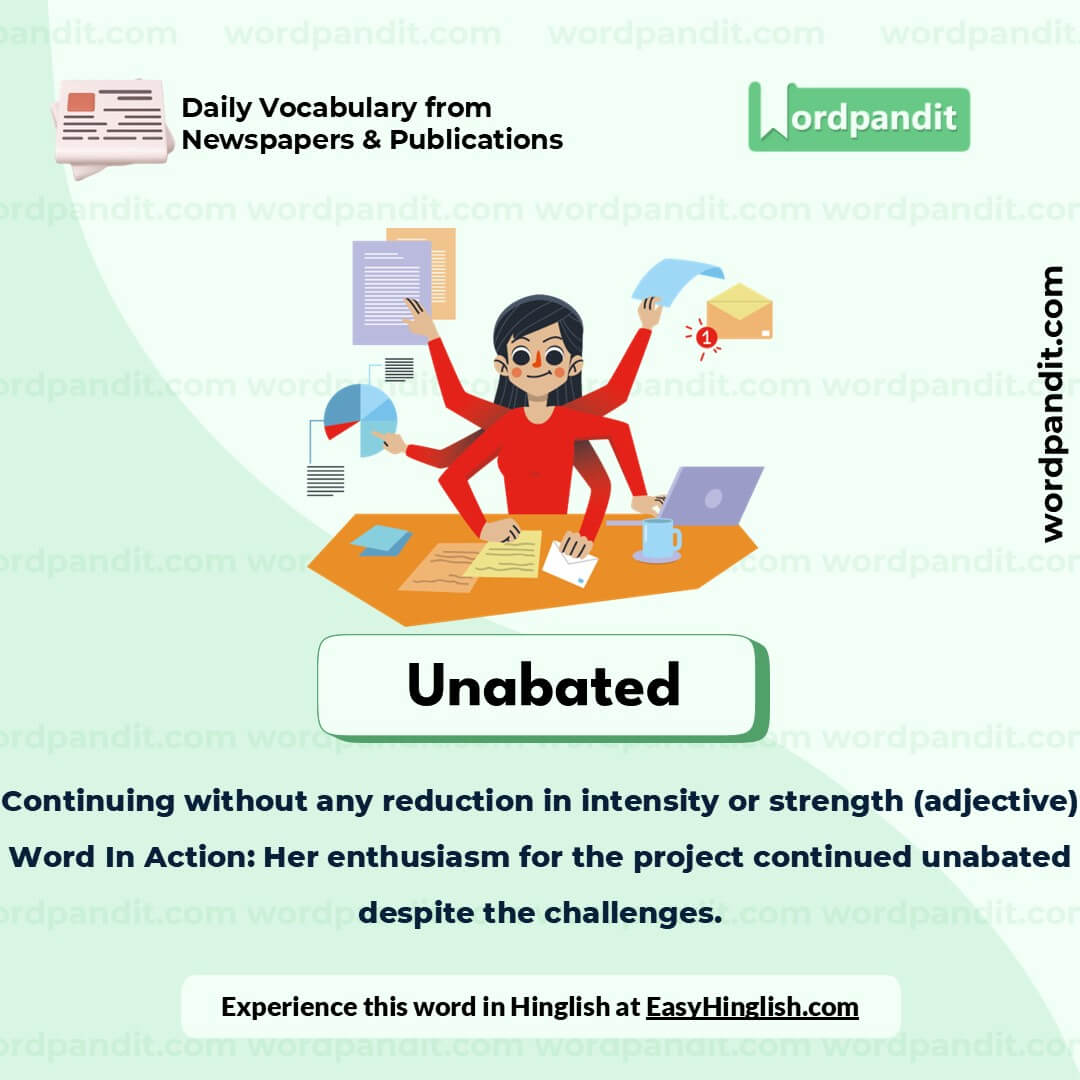 Unabated Picture Vocabulary Unabated Picture Vocabulary