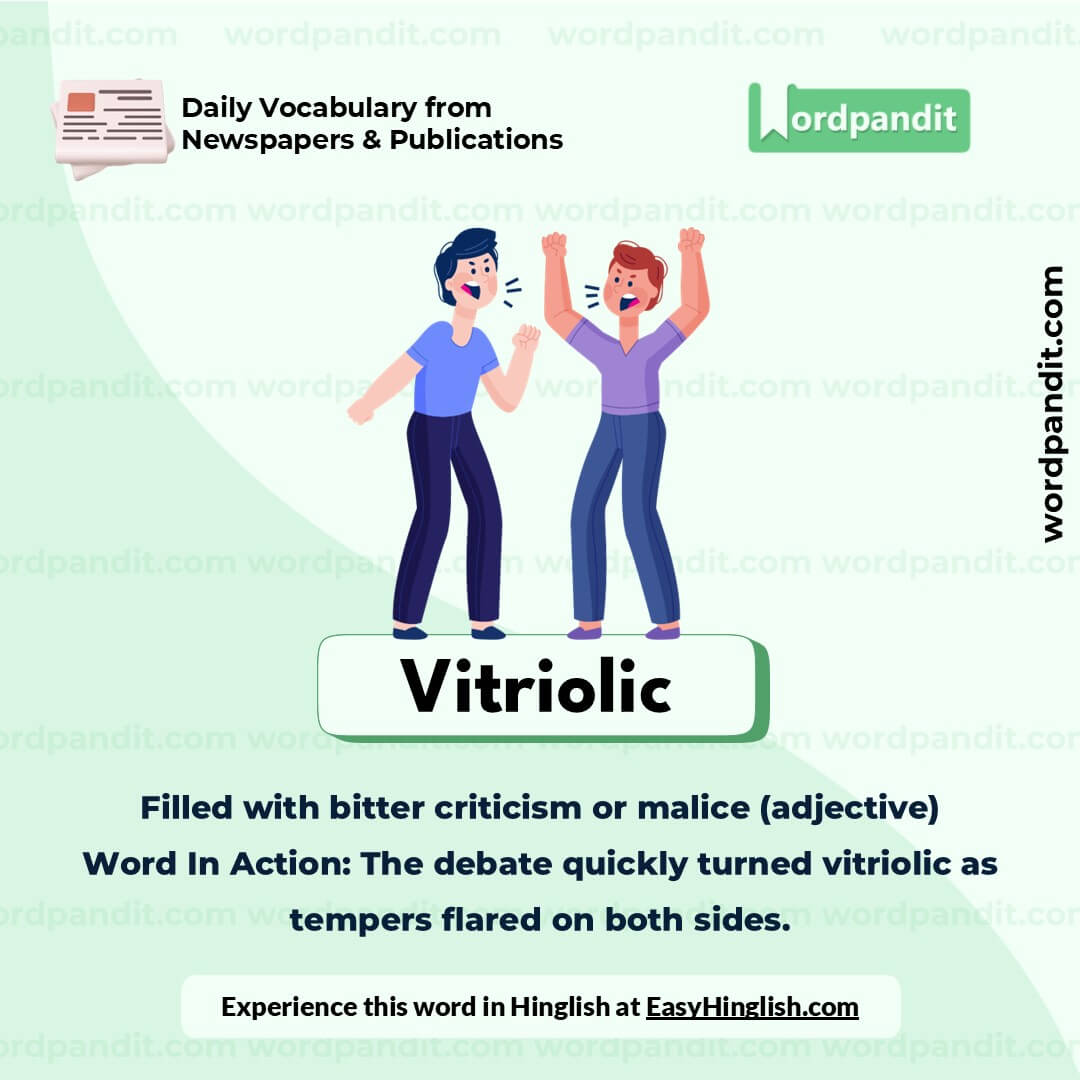 Vitriolic Vocabulary Picture Vitriolic Vocabulary Picture