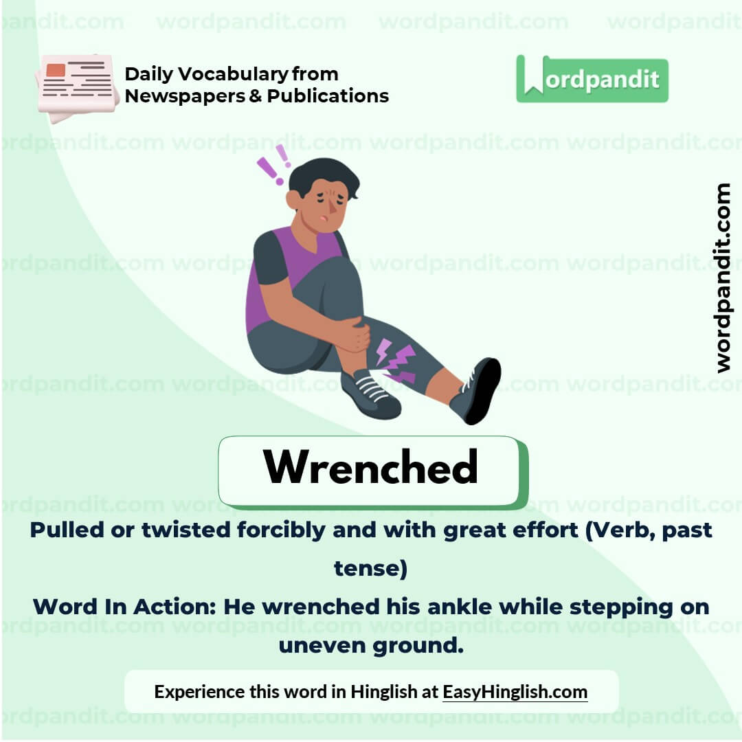 Wrenched Vocabulary Picture Wrenched Vocabulary Picture