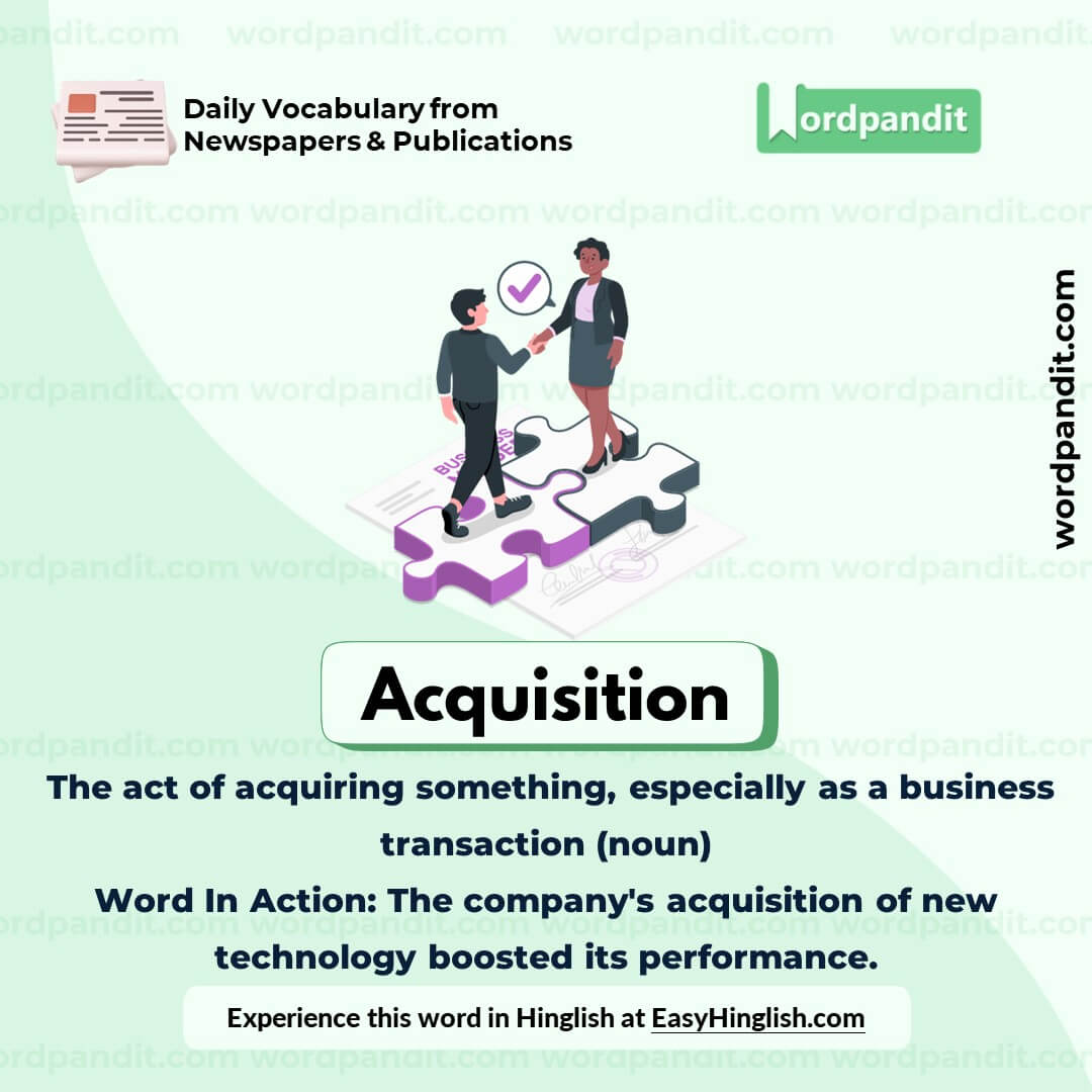 Acquisition Vocabulary Post Acquisition Vocabulary Post