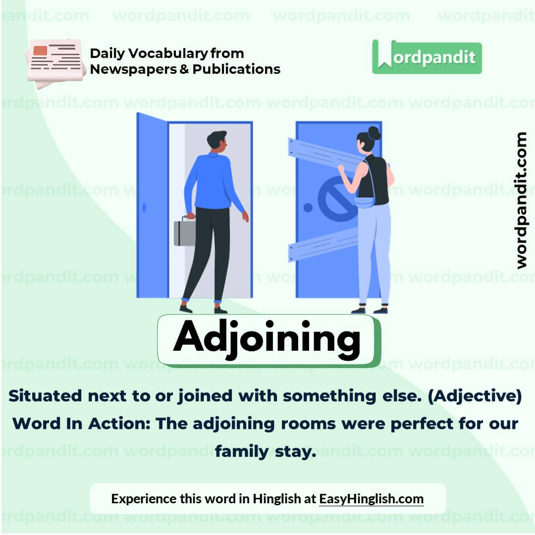 Adjoining Vocabulary Picture Adjoining Vocabulary Picture