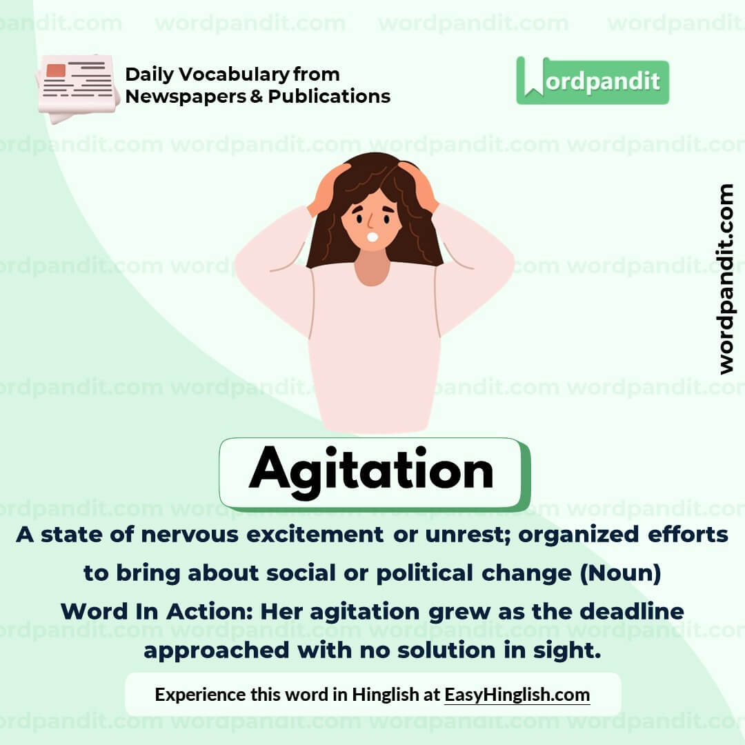 Agitation Vocabulary Post