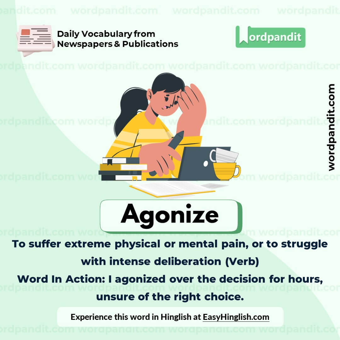 Agonize Vocabulary Post Agonize Vocabulary Post