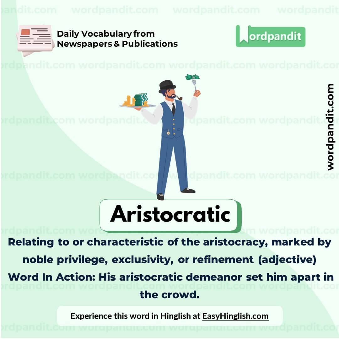 Aristocratic Vocabulary Picture Aristocratic Vocabulary Picture