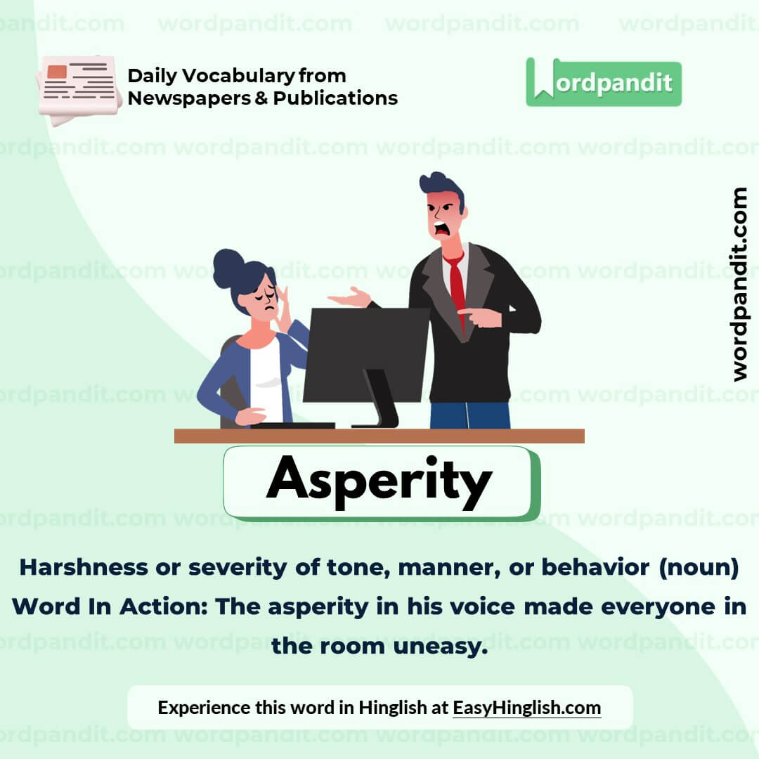 Asperity Vocabulary Post Asperity Vocabulary Post