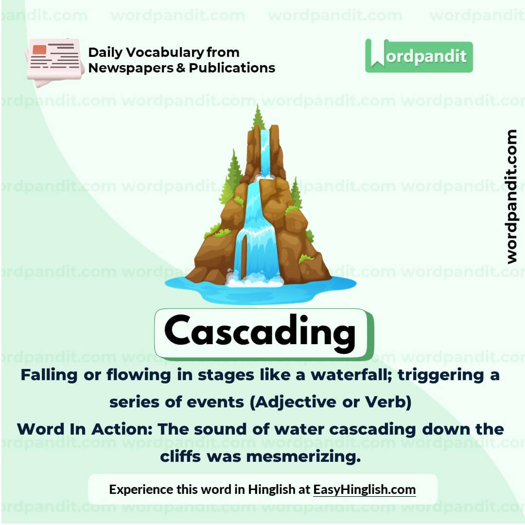 Cascading Vocabulary Picture Cascading Vocabulary Picture