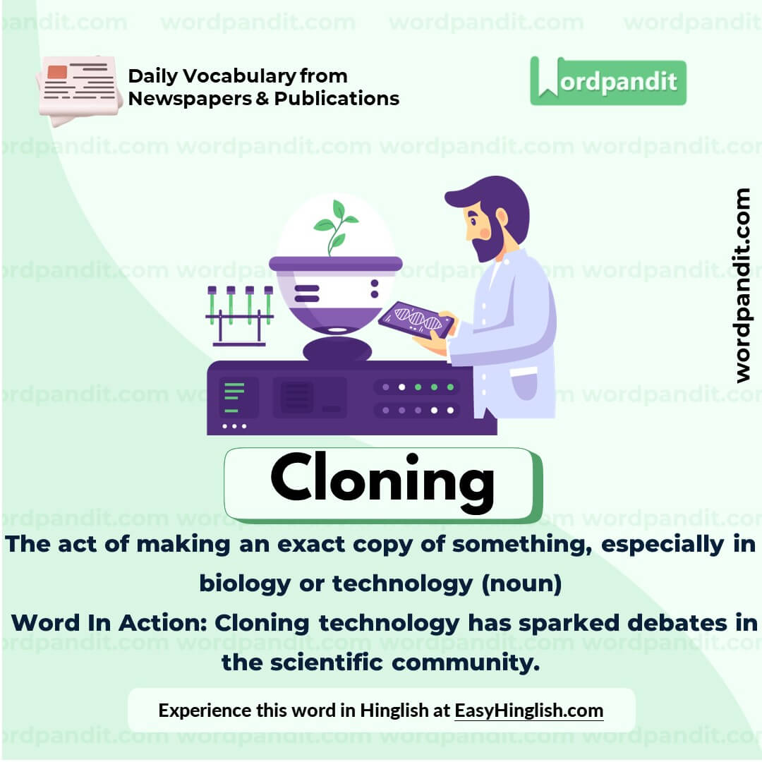 Cloning Vocabulary Picture Cloning Vocabulary Picture