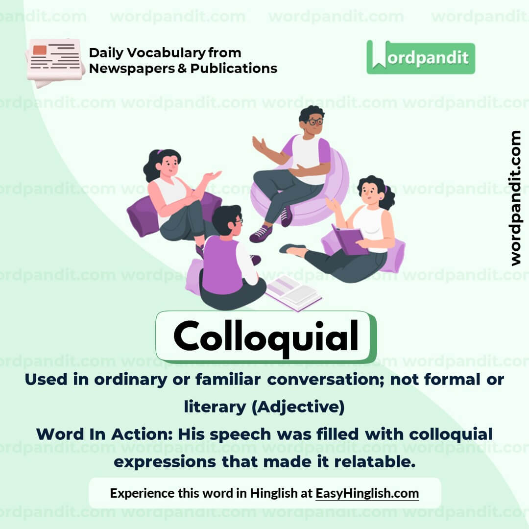 Colloquial Vocabulary Post Colloquial Vocabulary Post
