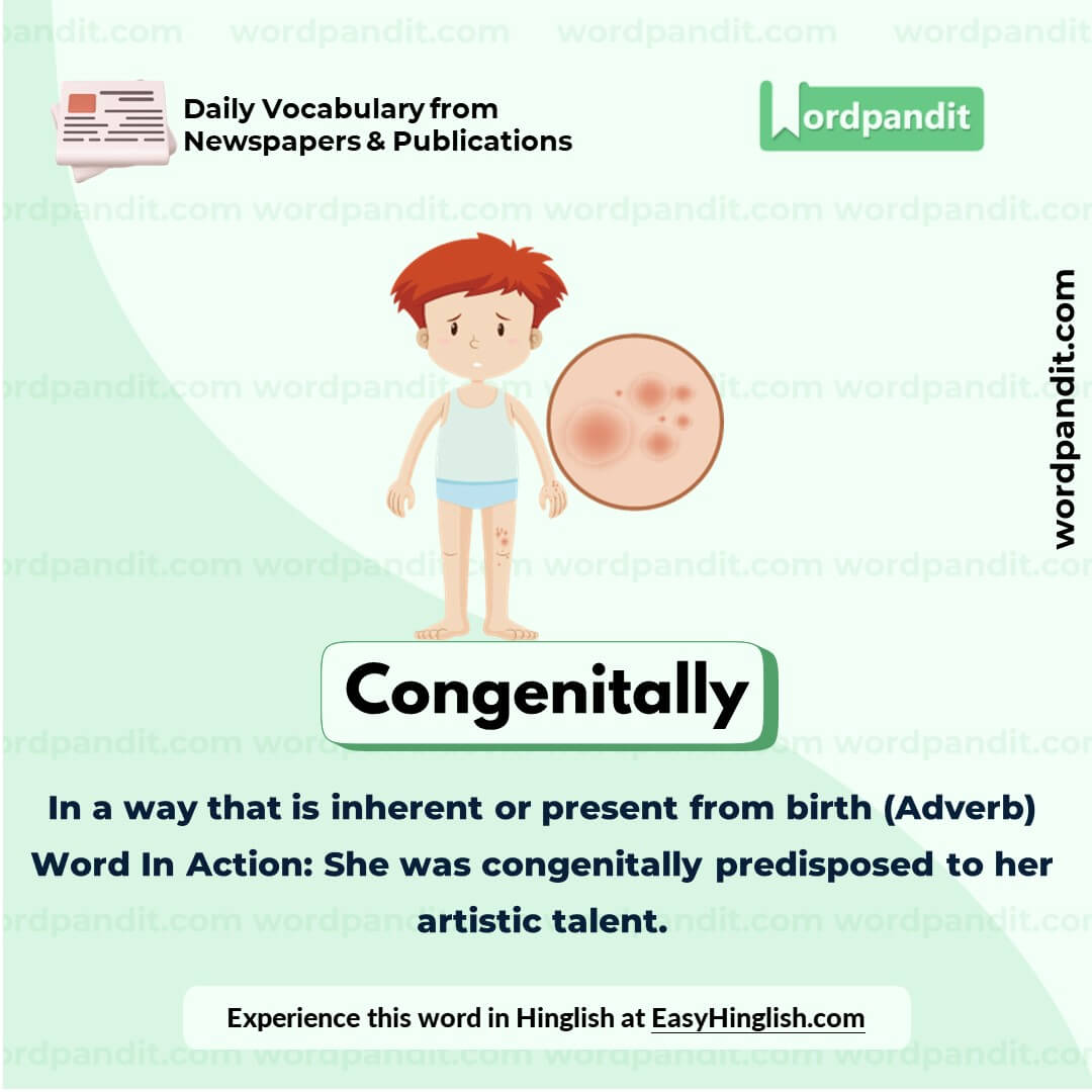 Congenitally Vocabulary Picture Congenitally Vocabulary Picture