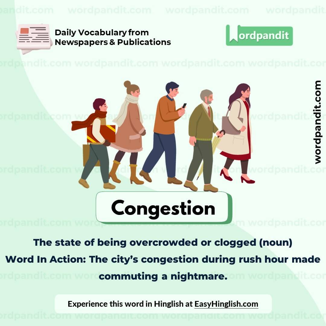 Congestion Vocabulary Picture Congestion Vocabulary Picture