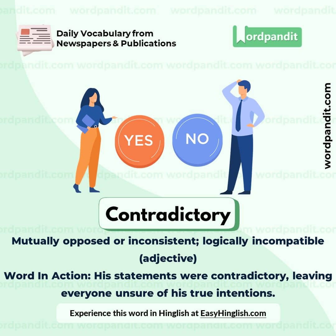 Contradictory Vocabulary Post Contradictory Vocabulary Post