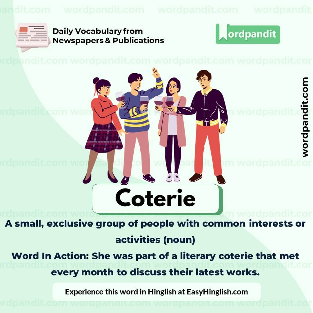 Coterie Vocabulary Picture Coterie Vocabulary Picture