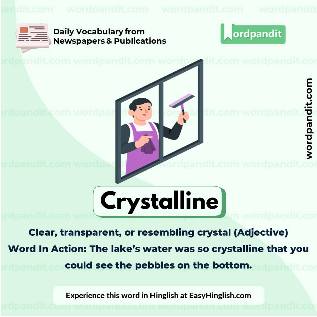 Crystalline Vocabulary Picture Crystalline Vocabulary Picture