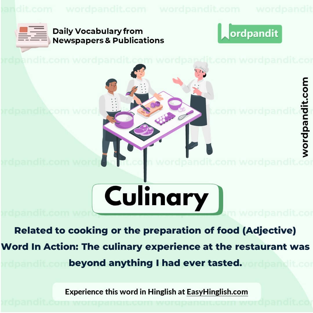 Culinary Vocabulary Picture Culinary Vocabulary Picture