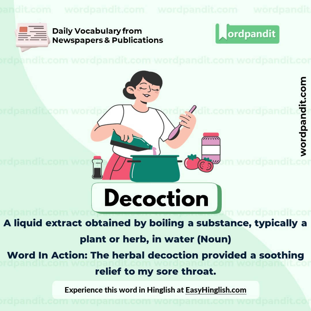 Decoction Vocabulary Post Decoction Vocabulary Post