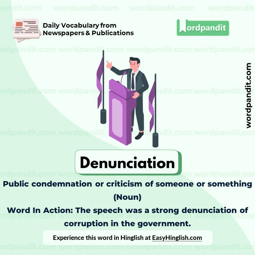 Denunciation Vocabulary Post Denunciation Vocabulary Post