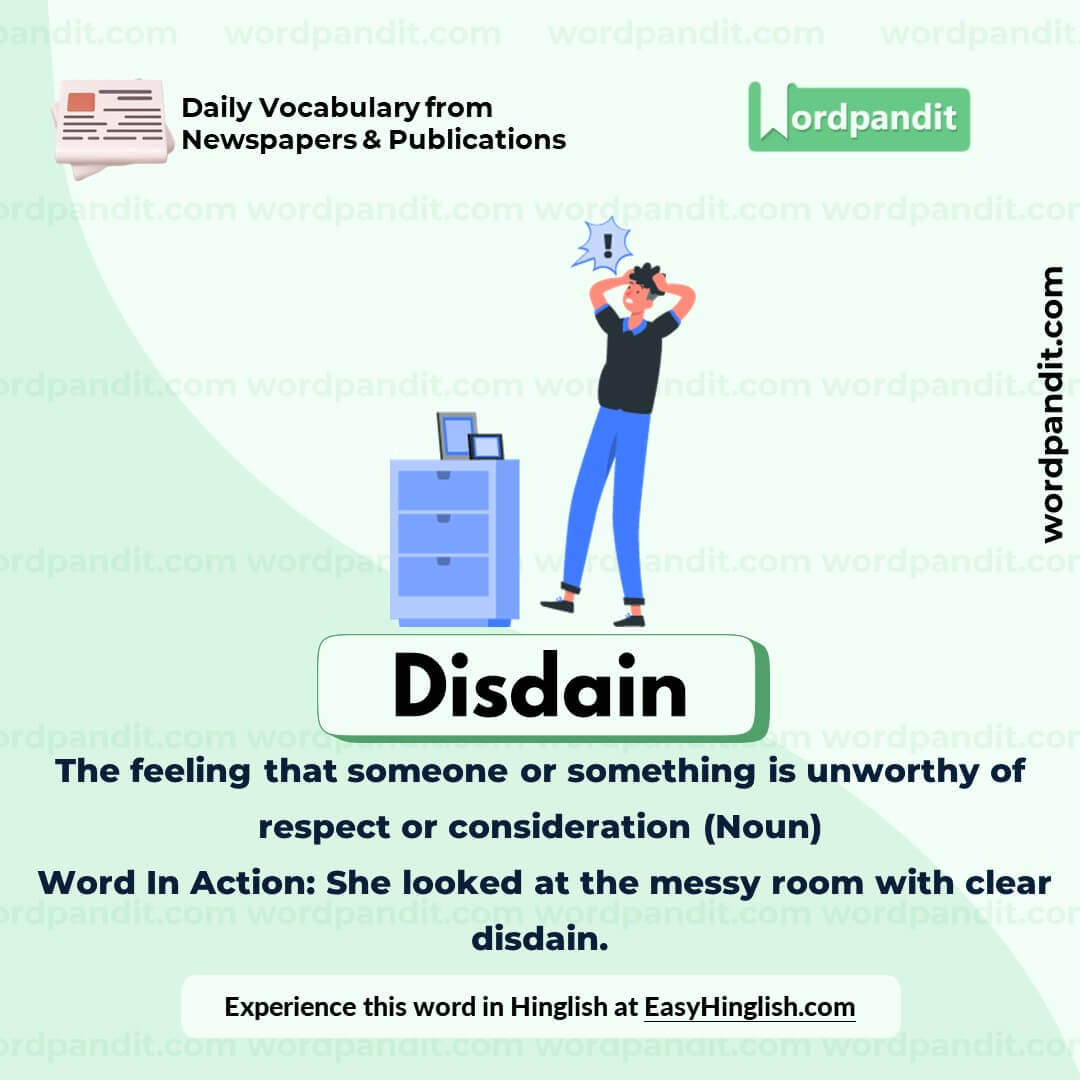 Disdain Vocabulary Post Disdain Vocabulary Post