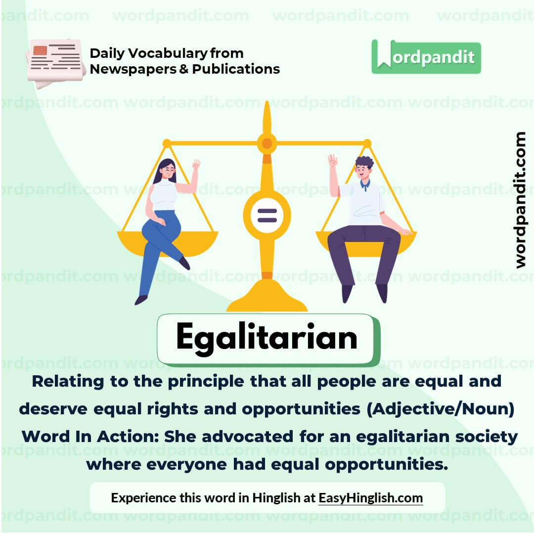 Egalitarian Vocabulary Picture Egalitarian Vocabulary Picture