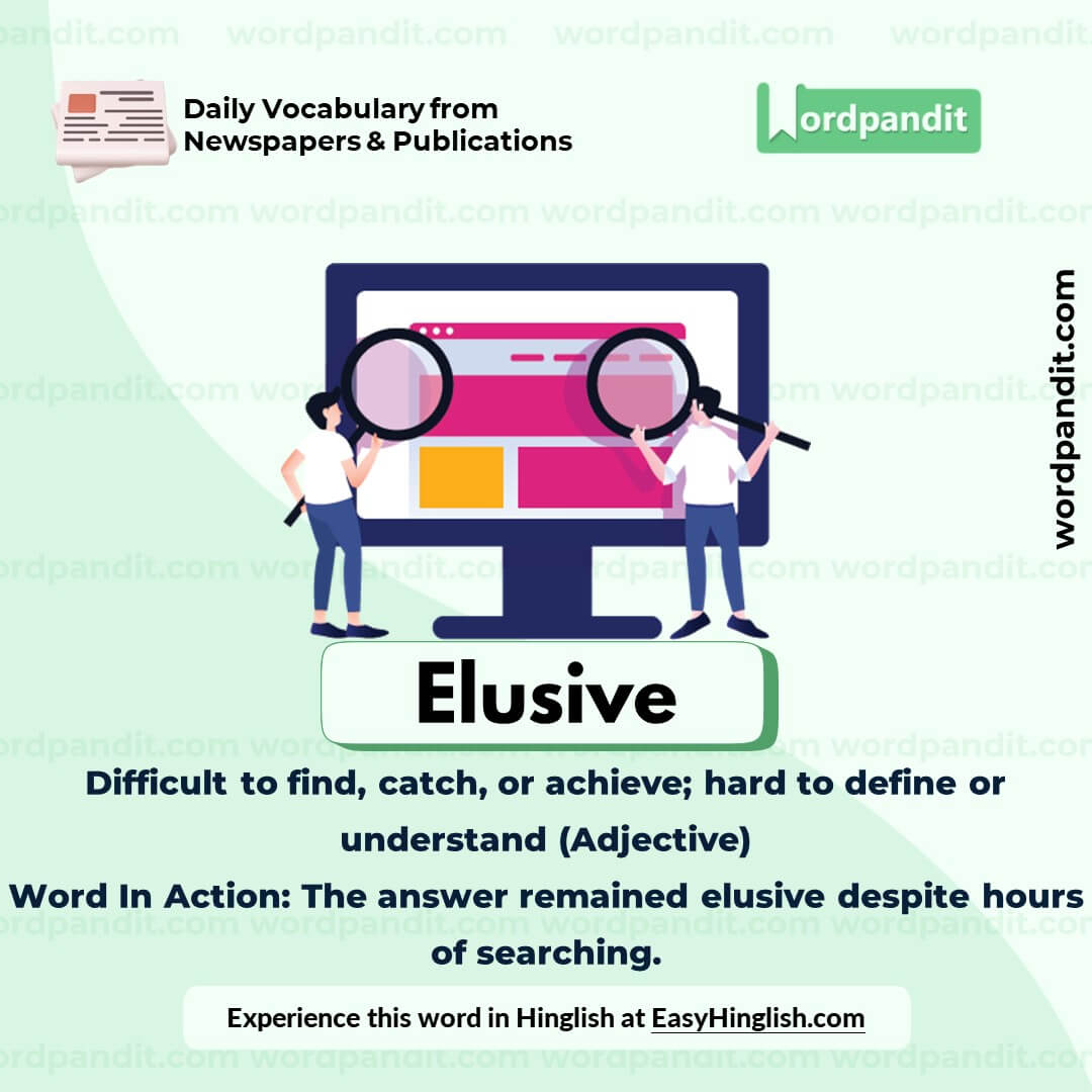 Elusive Vocabulary Post Elusive Vocabulary Post