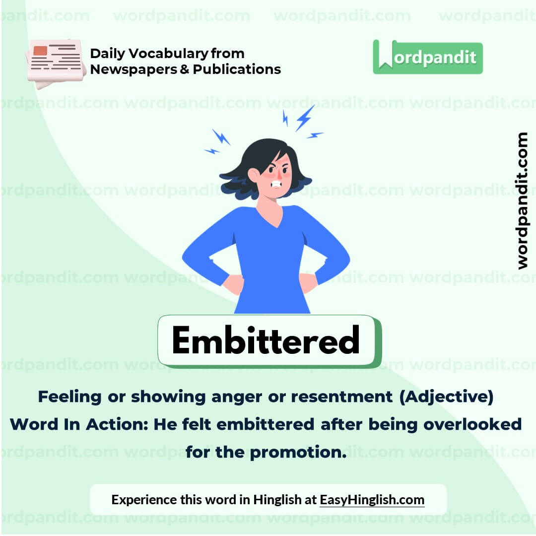 Embittered Vocabulary Picture Embittered Vocabulary Picture