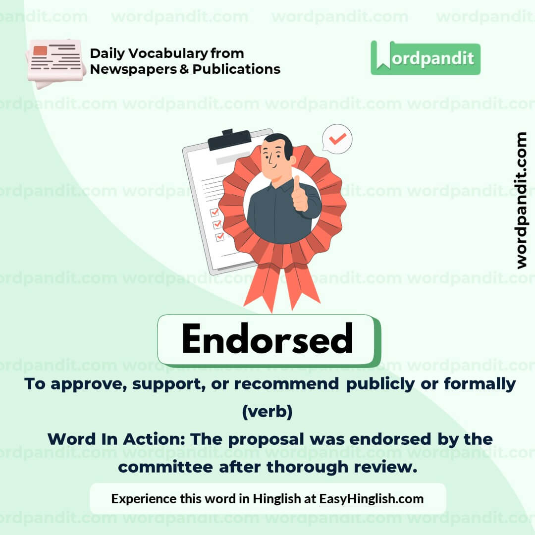 Endorsed Vocabulary Post Endorsed Vocabulary Post