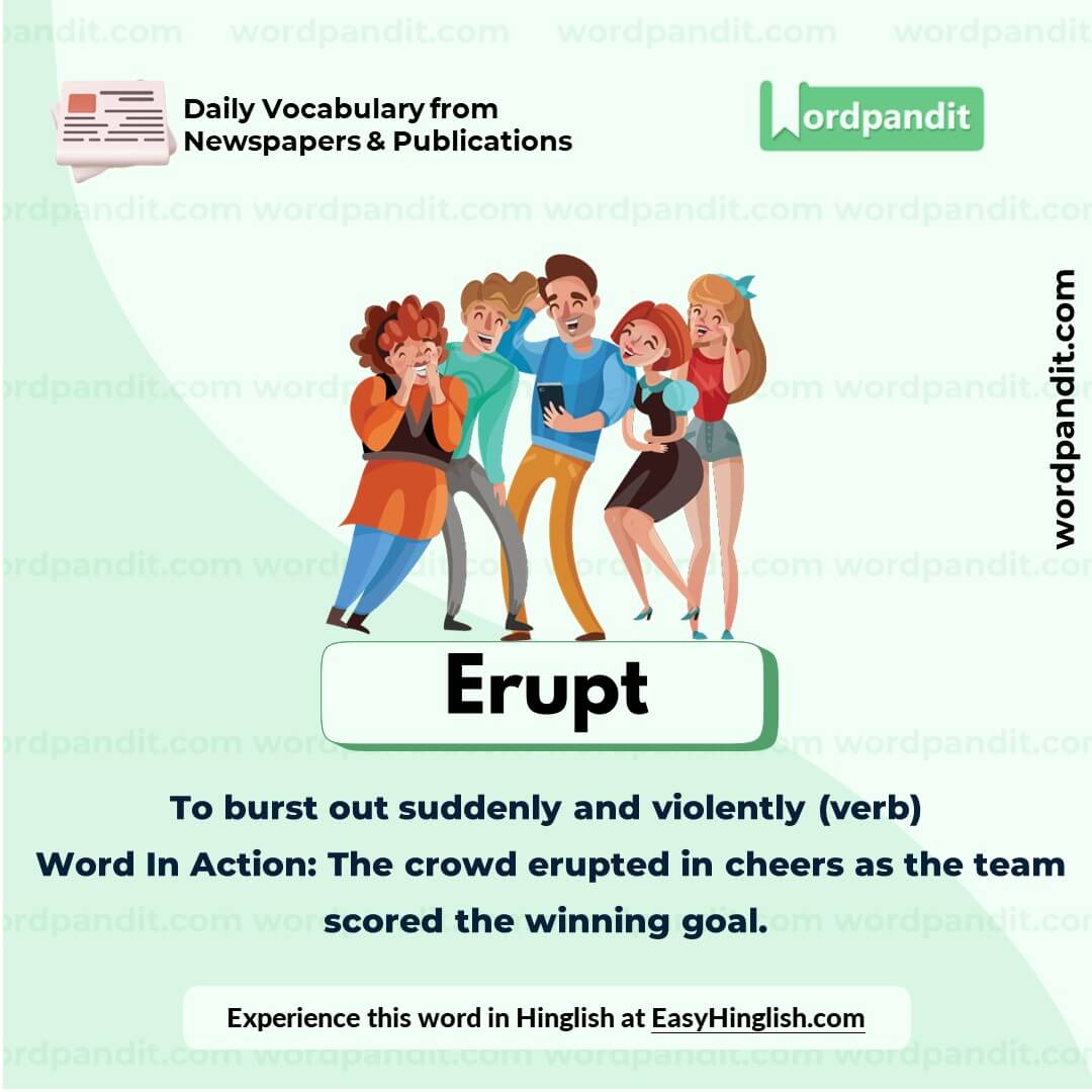 Erupt Vocabulary Picture Erupt Vocabulary Picture