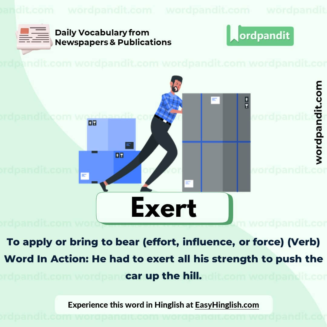 Exert Vocabulary Post Exert Vocabulary Post