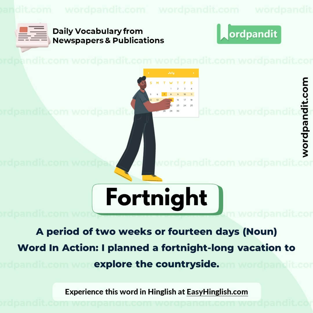 Fortnight Vocabulary Post