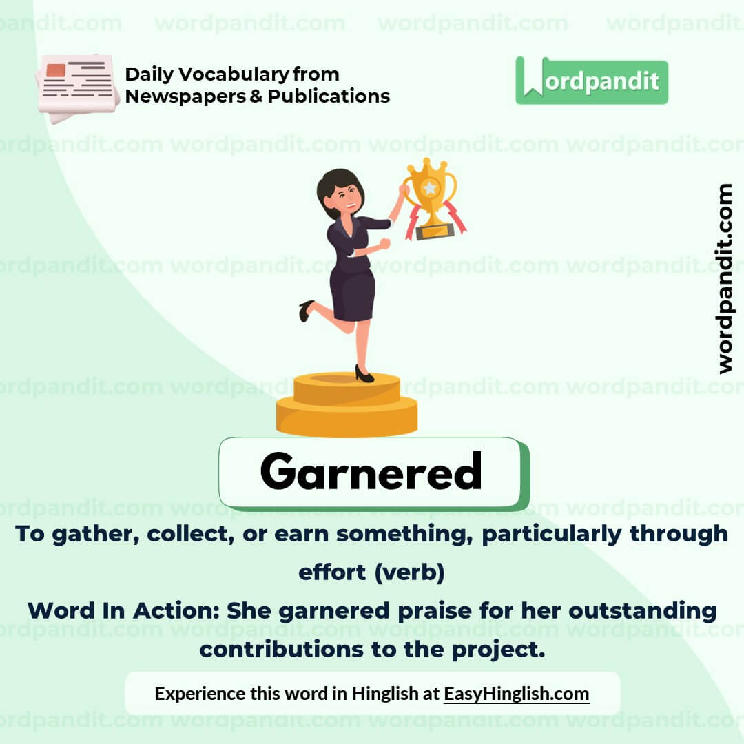 Garnered Vocabulary Post Garnered Vocabulary Post