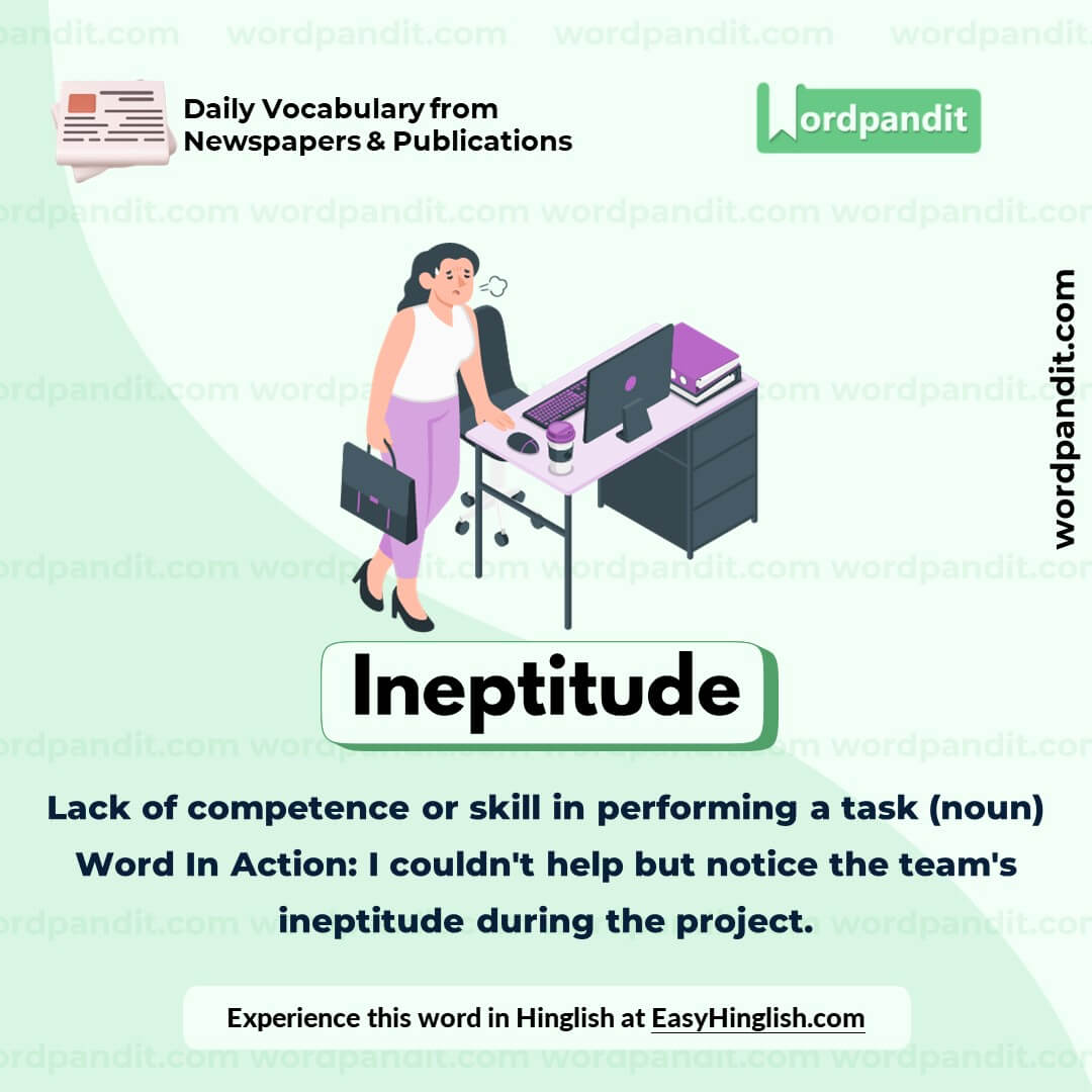 Ineptitude Vocabulary Post Ineptitude Vocabulary Post