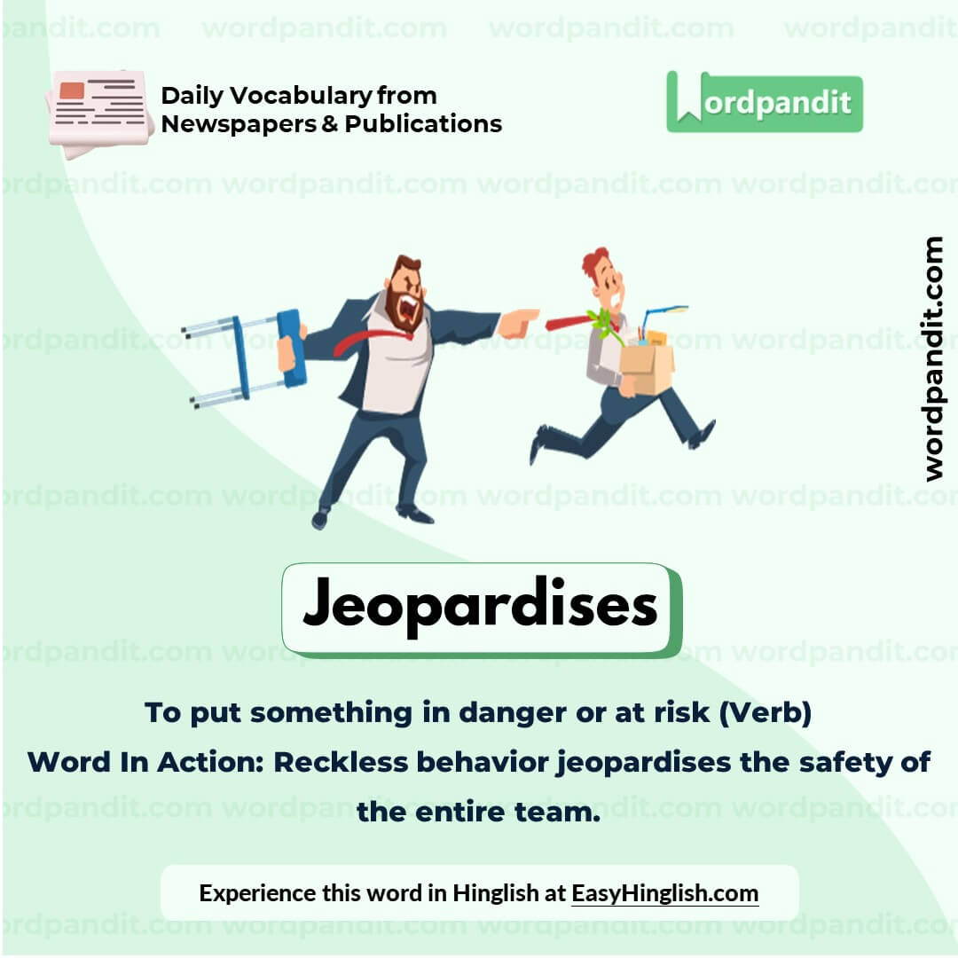 Jeopardises Vocabulary Picture Jeopardises Vocabulary Picture