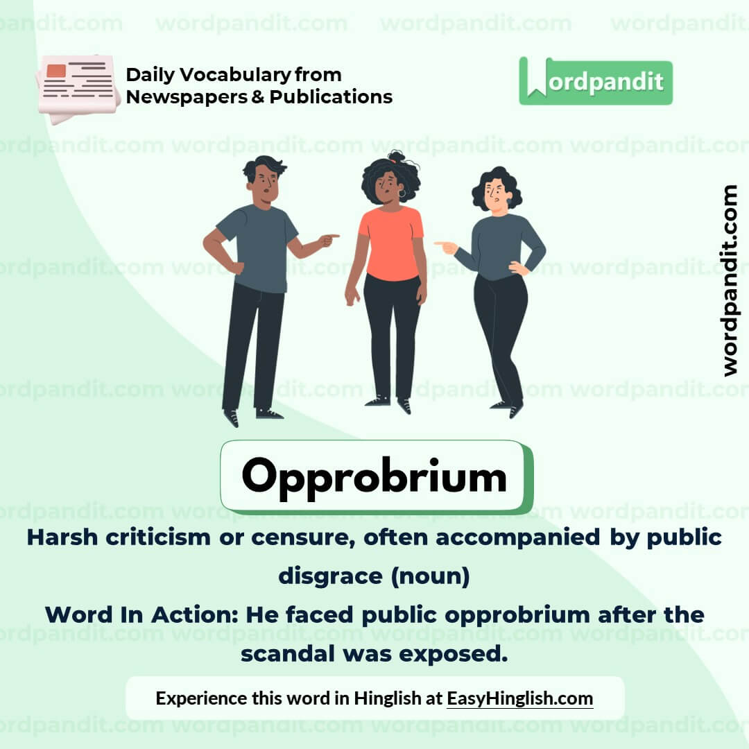 Opprobrium Vocabulary Post Opprobrium Vocabulary Post