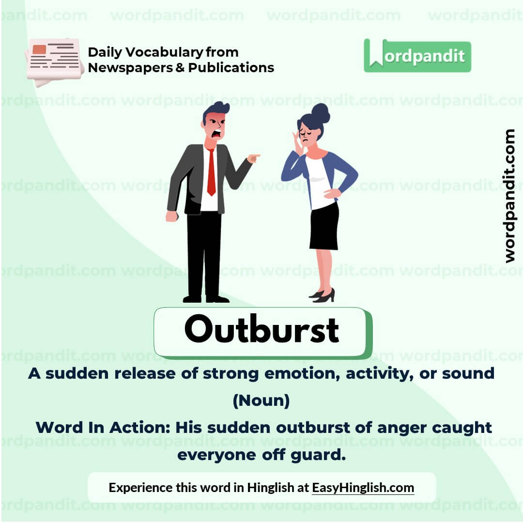 Outburst Vocabulary Picture Outburst Vocabulary Picture