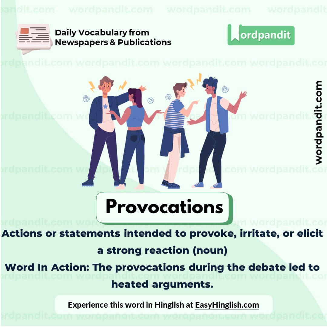 Provocations Vocabulary Picture Provocations Vocabulary Picture
