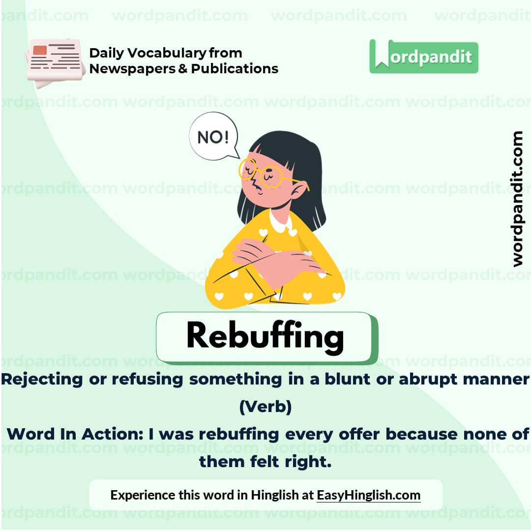 Rebuffing Vocabulary Picture Rebuffing Vocabulary Picture