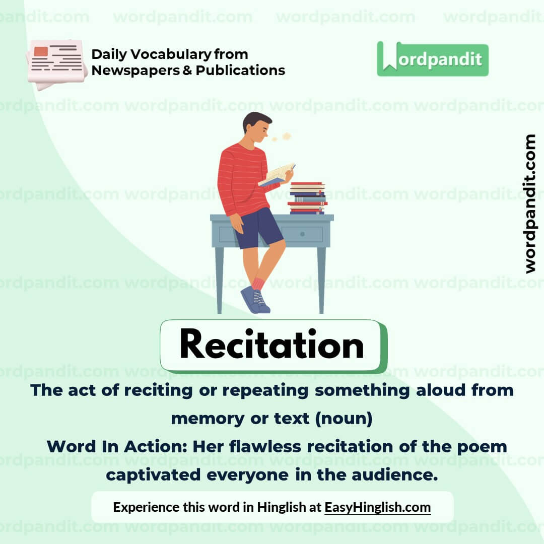 Recitation Vocabulary Post Recitation Vocabulary Post