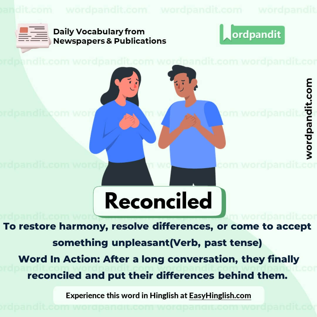 Reconciled Vocabulary Picture Reconciled Vocabulary Picture