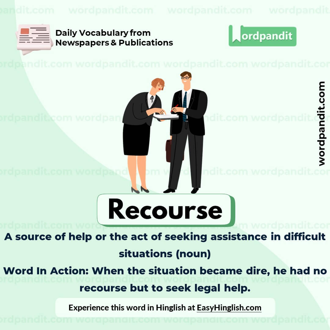 Recourse Vocabulary Post Recourse Vocabulary Post