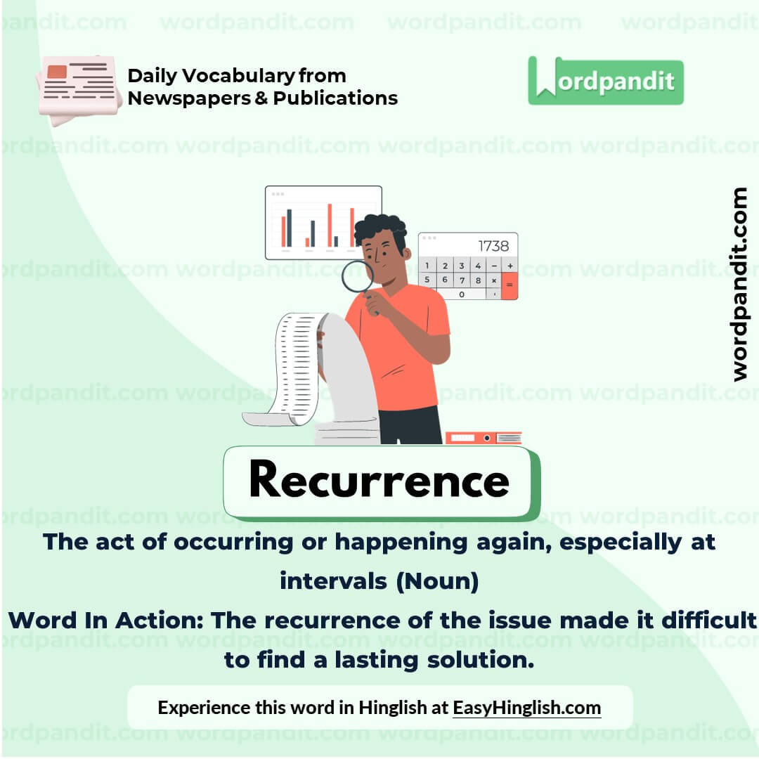 Recurrence Vocabulary Picture Recurrence Vocabulary Picture