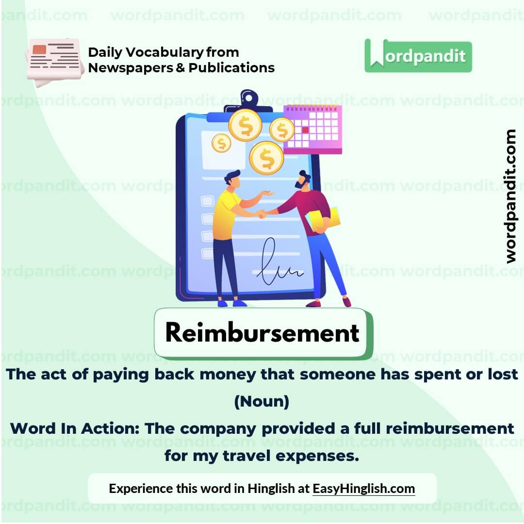 Reimbursement Vocabulary Picture Reimbursement Vocabulary Picture