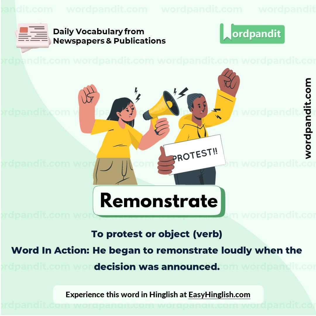 Remonstrate Vocabulary Picture Remonstrate Vocabulary Picture