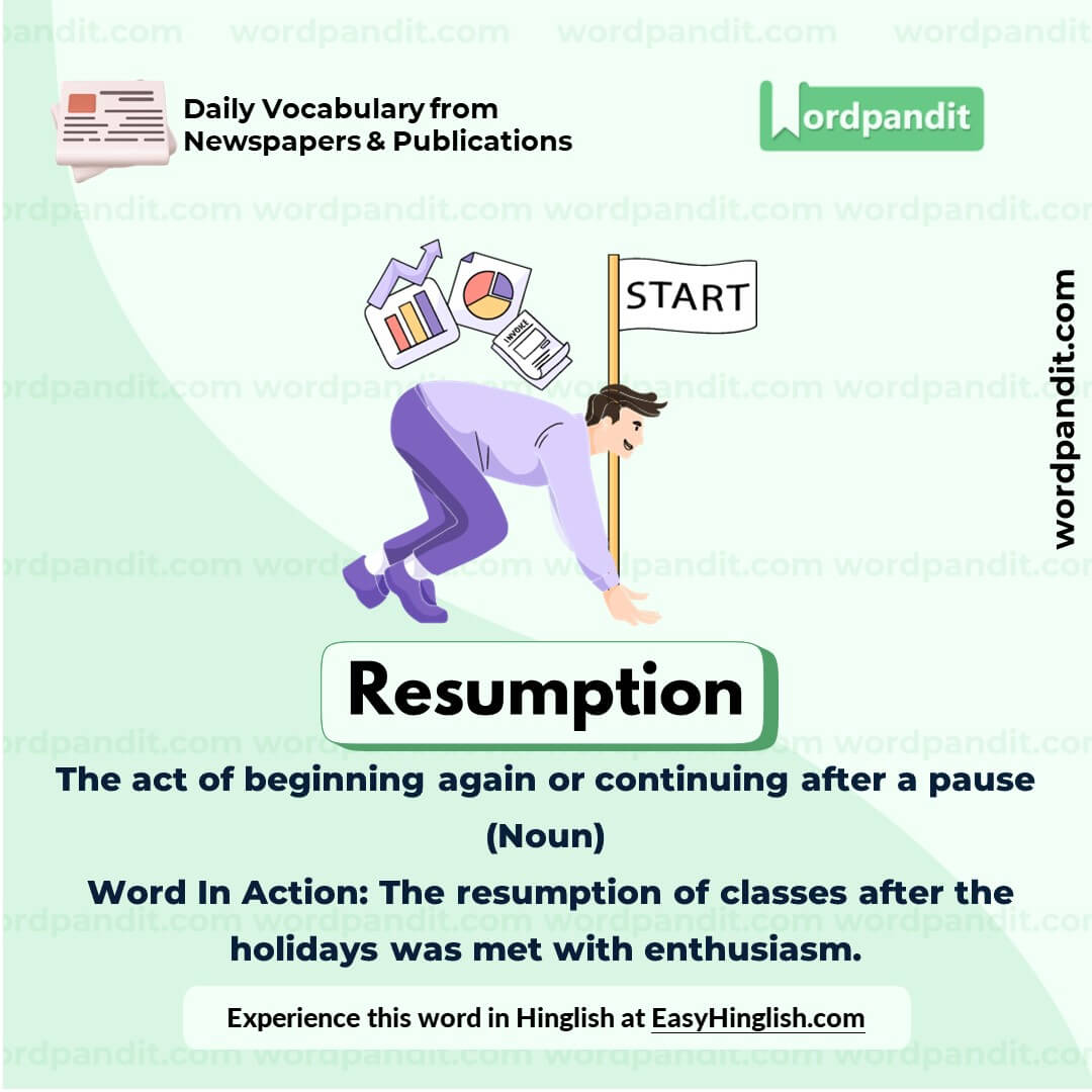 Resumption Vocabulary Picture Resumption Vocabulary Picture