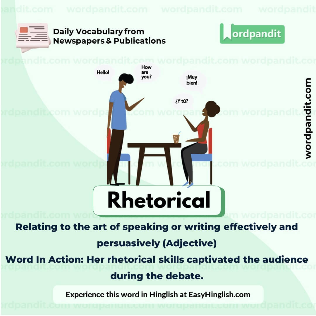 Rhetorical Vocabulary Picture Rhetorical Vocabulary Picture