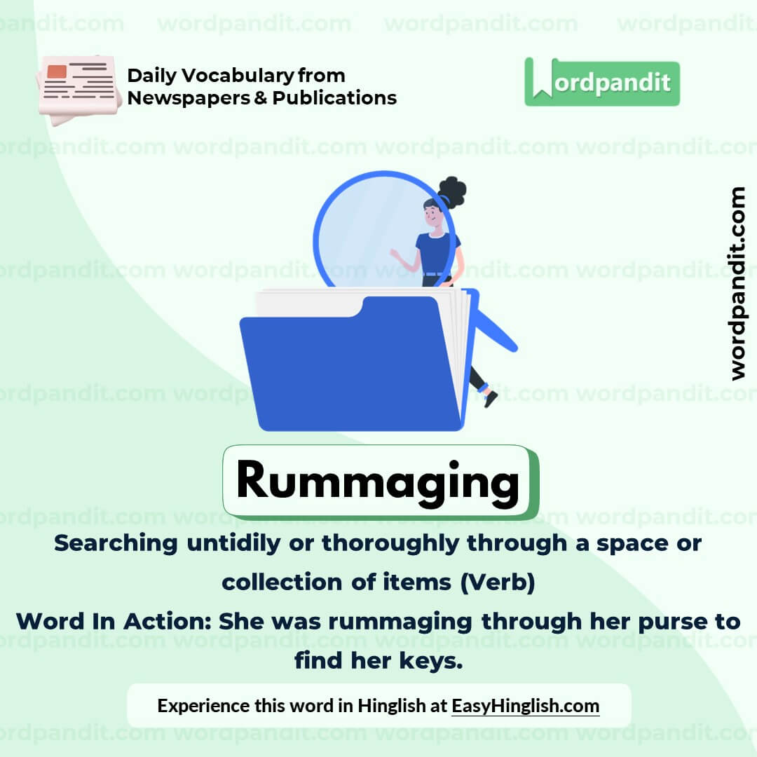 Rummaging Vocabulary Post Rummaging Vocabulary Post