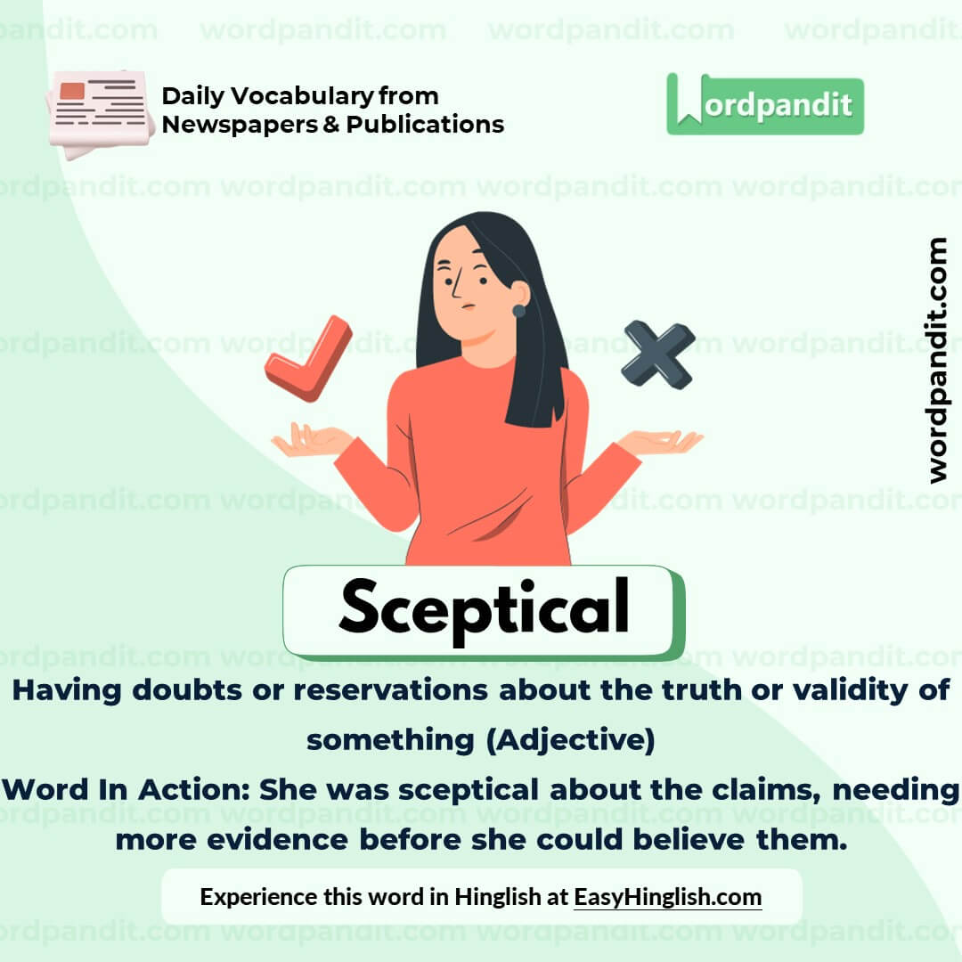 Sceptical Vocabulary Post Sceptical Vocabulary Post