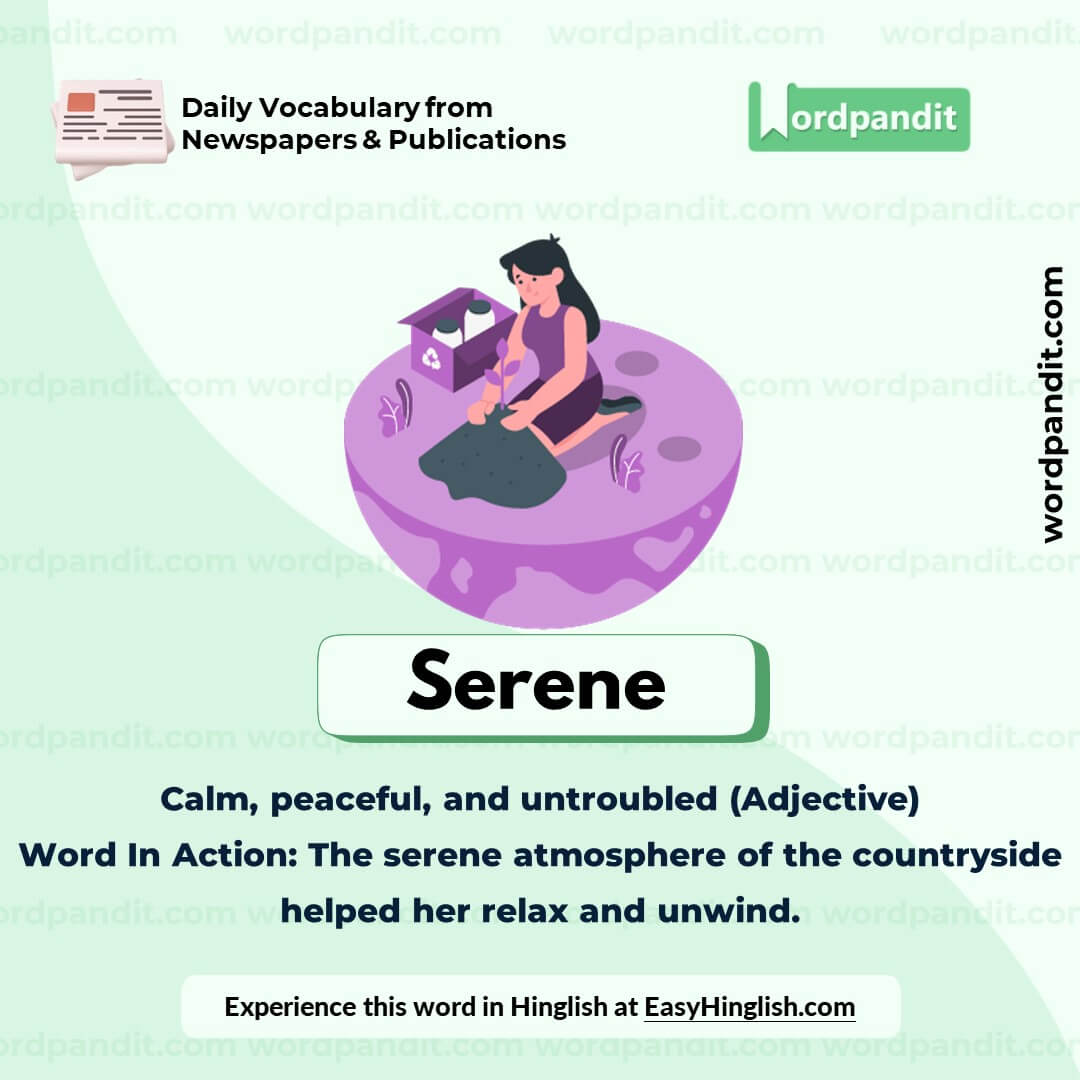 Serene Vocabulary Post Serene Vocabulary Post