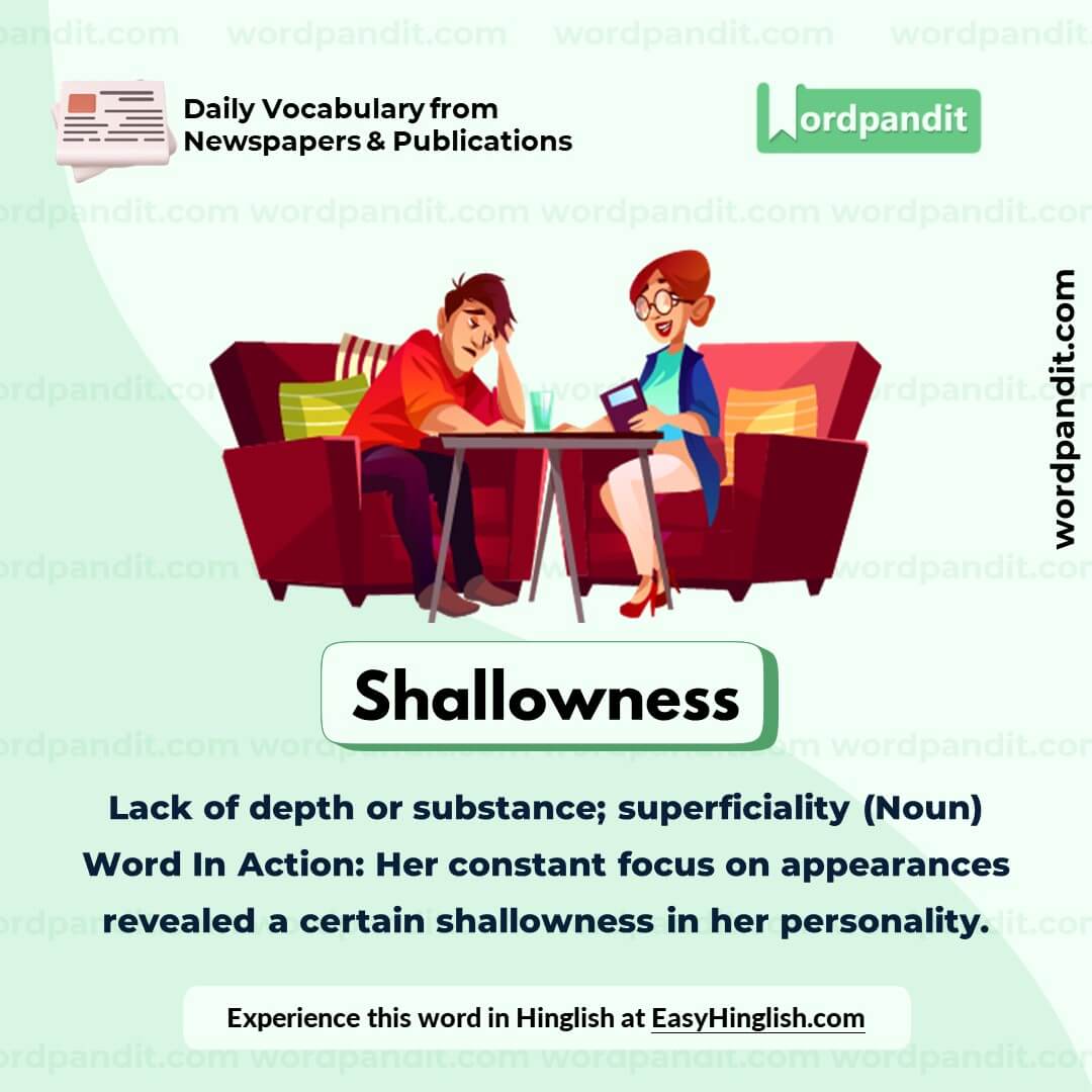 Shallowness Vocabulary Post Shallowness Vocabulary Post