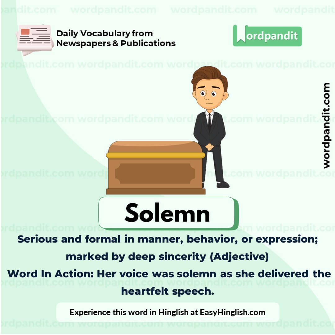 Solemn Vocabulary Picture Solemn Vocabulary Picture