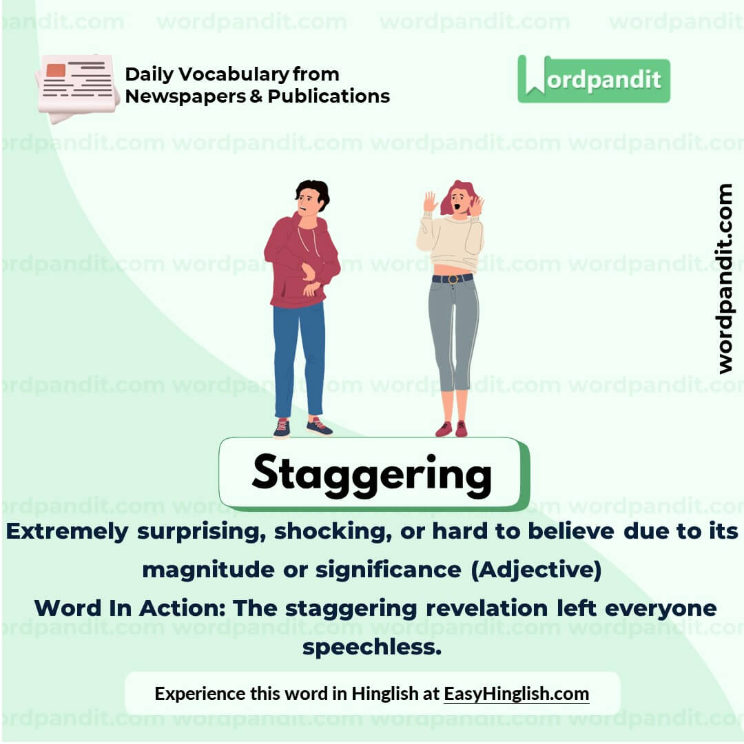 Staggering Vocabulary Picture Staggering Vocabulary Picture